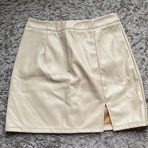 Entro Leather Mini Skirt